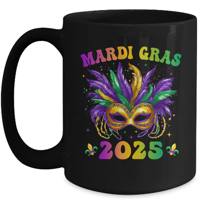 Mardi Gras 2025 Mask Feathers Mardi Gras Family Costume Cute Mug | siriusteestore