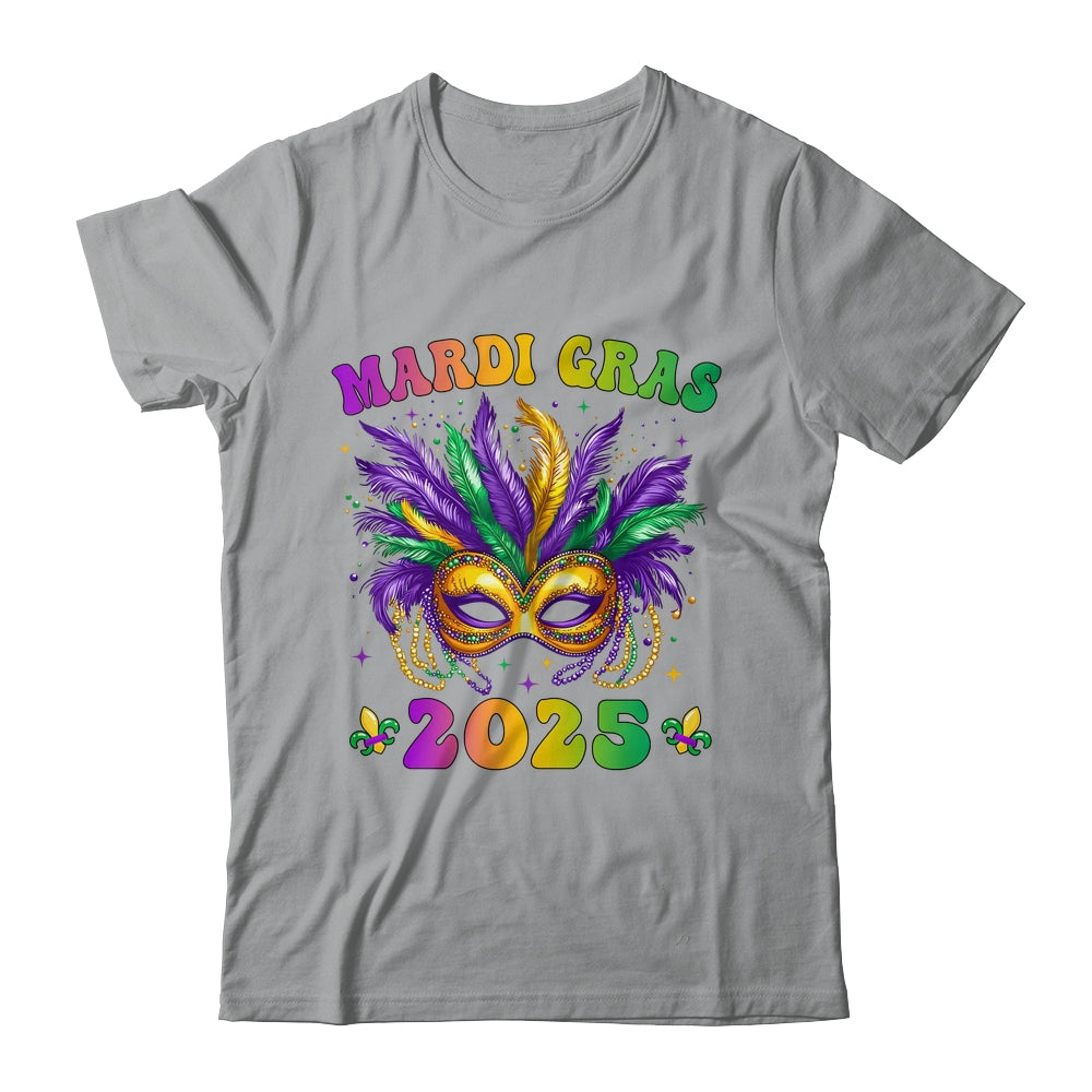 Mardi Gras 2025 Mask Feathers Mardi Gras Family Costume Cute Shirt & Tank Top | siriusteestore