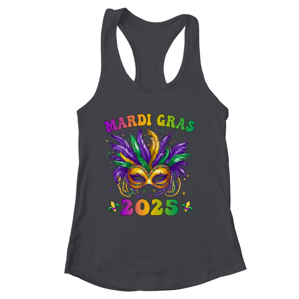 Mardi Gras 2025 Mask Feathers Mardi Gras Family Costume Cute Shirt & Tank Top | siriusteestore