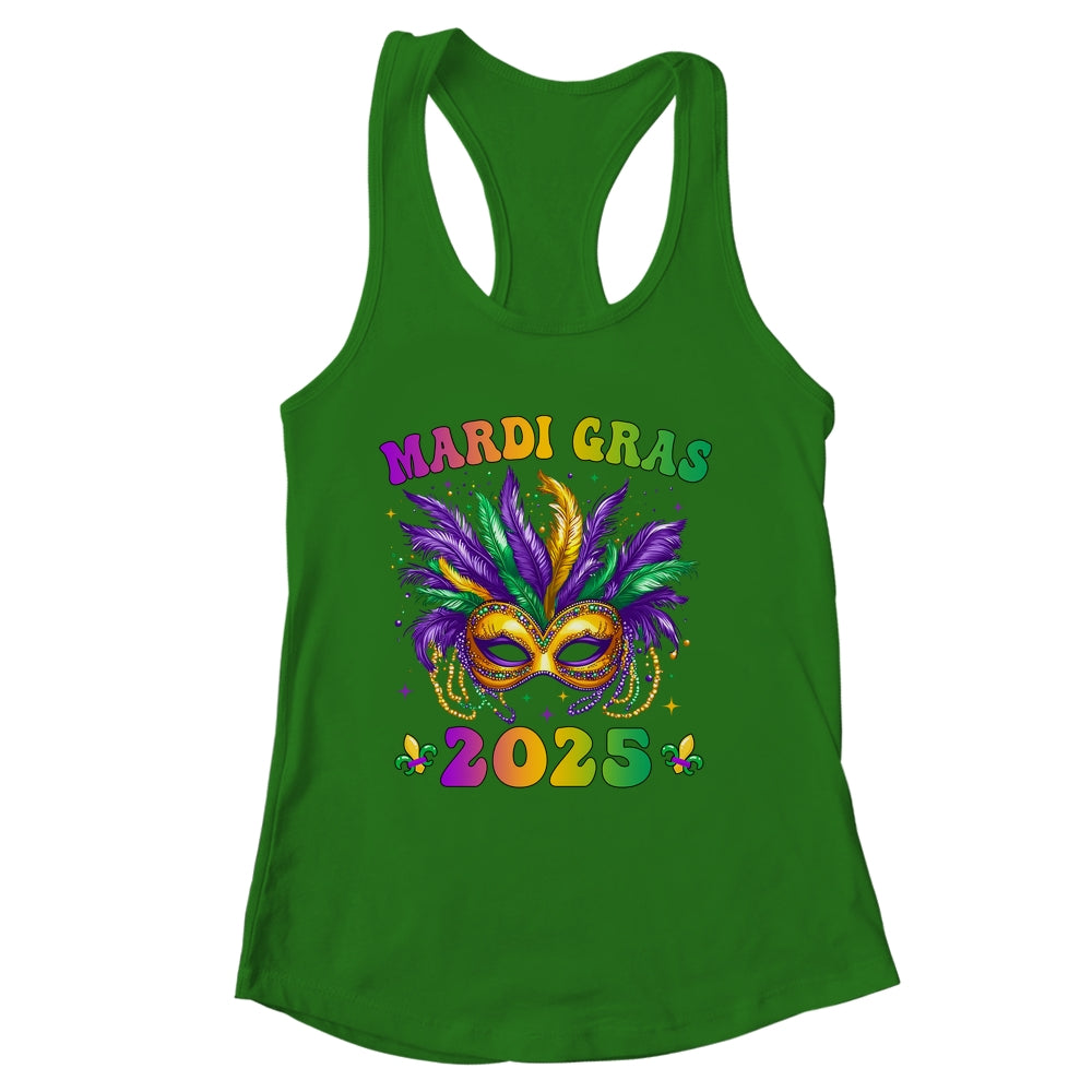 Mardi Gras 2025 Mask Feathers Mardi Gras Family Costume Cute Shirt & Tank Top | siriusteestore