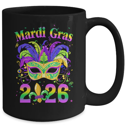 Mardi Gras 2026 Costume With Mask Outfit Carnival Mug | siriusteestore