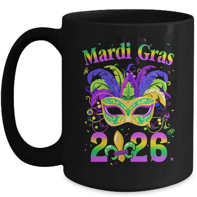 Mardi Gras 2026 Costume With Mask Outfit Carnival Mug | siriusteestore