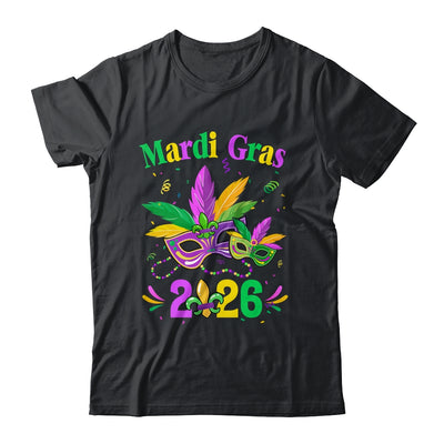 Mardi Gras 2026 Mask Costume Beads Carnival Party Outfit Shirt & Tank Top | siriusteestore