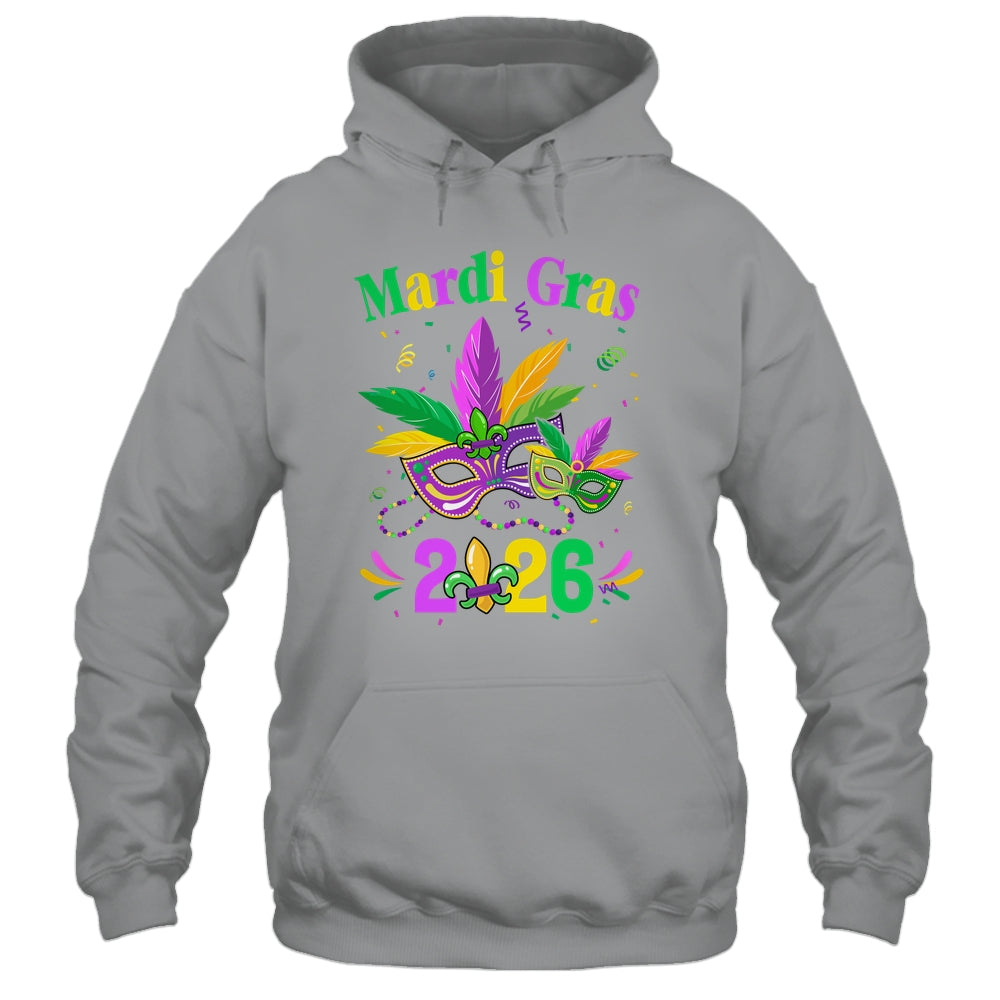 Mardi Gras 2026 Mask Costume Beads Carnival Party Outfit Shirt & Tank Top | siriusteestore