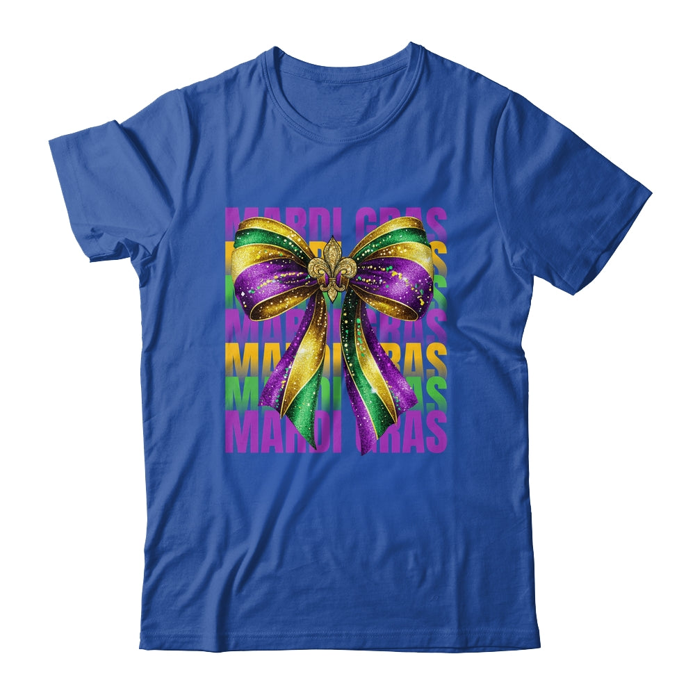 Mardi Gras Coquette Bow Louisiana Festival Carnival Girls Shirt & Tank Top | siriusteestore