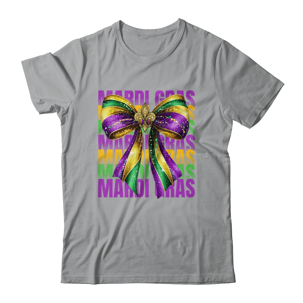 Mardi Gras Coquette Bow Louisiana Festival Carnival Girls Shirt & Tank Top | siriusteestore
