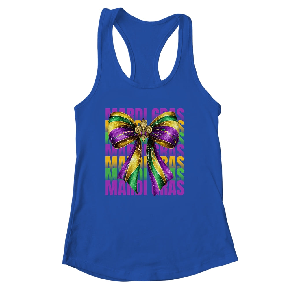 Mardi Gras Coquette Bow Louisiana Festival Carnival Girls Shirt & Tank Top | siriusteestore