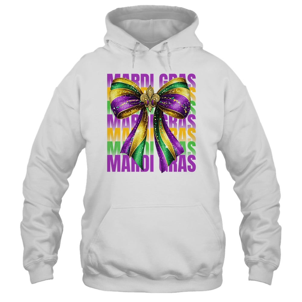 Mardi Gras Coquette Bow Louisiana Festival Carnival Girls Shirt & Tank Top | siriusteestore