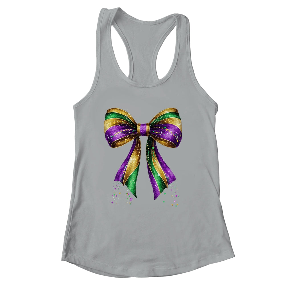 Mardi Gras Coquette Bow Louisiana New Orleans Carnival Shirt & Tank Top | siriusteestore