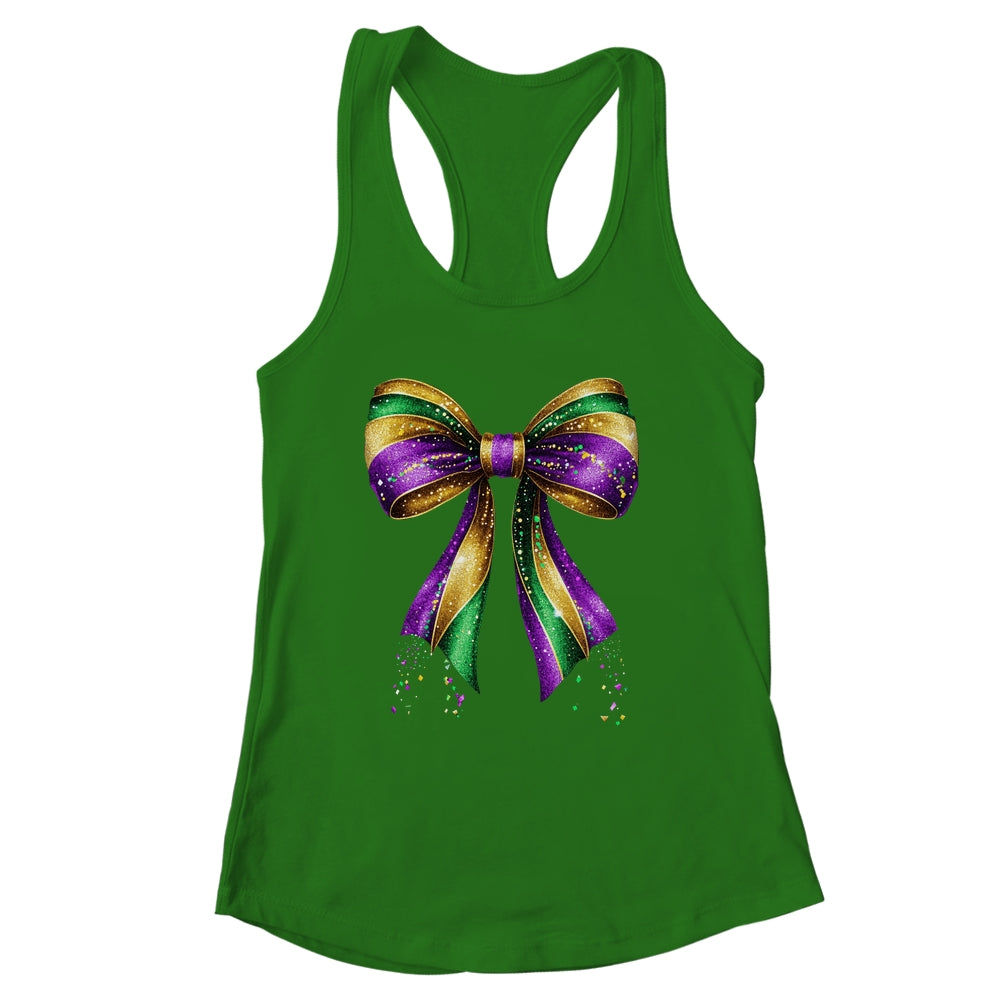 Mardi Gras Coquette Bow Louisiana New Orleans Carnival Shirt & Tank Top | siriusteestore