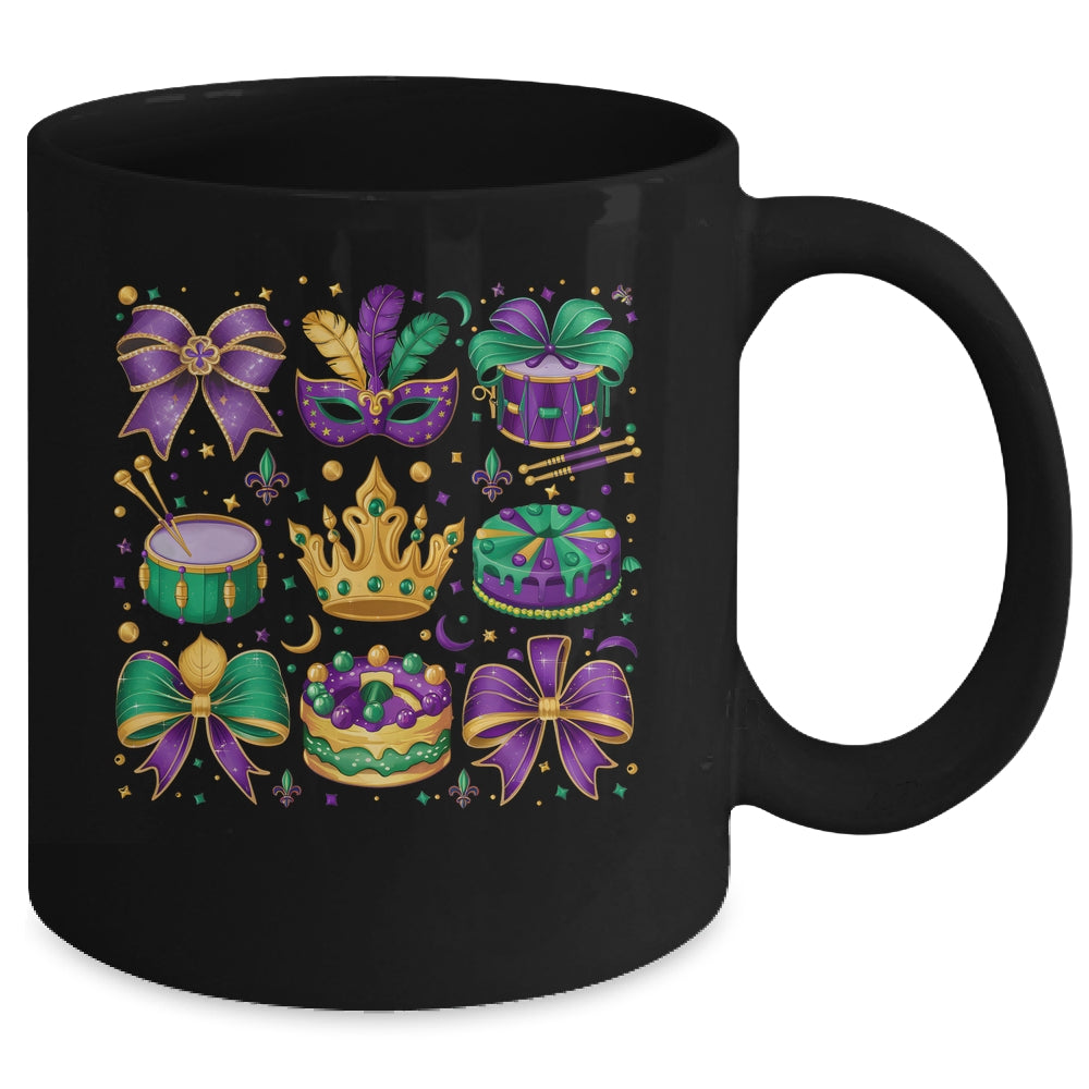 Mardi Gras Coquette Mardi Beads Louisiana Festival Design Mug | siriusteestore