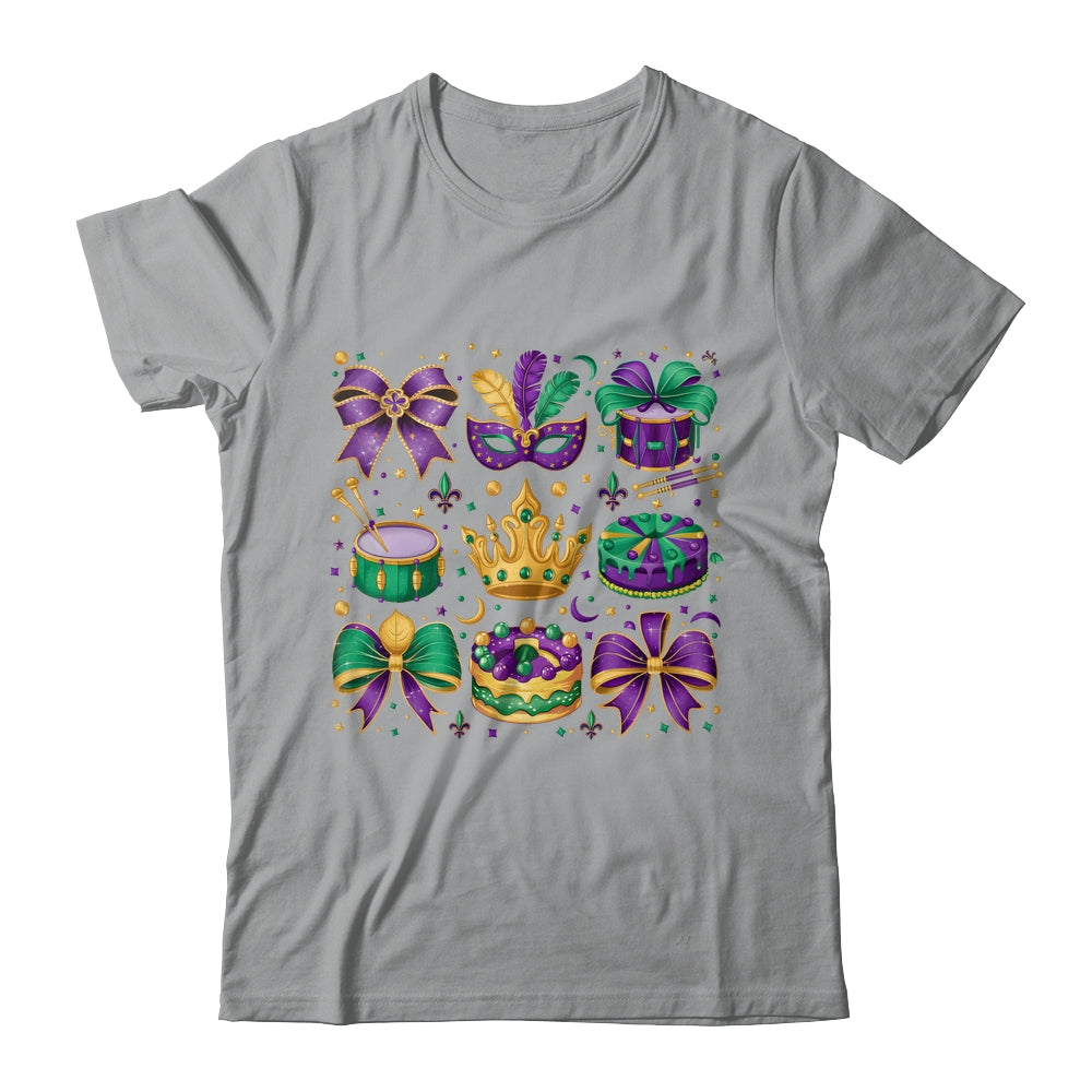 Mardi Gras Coquette Mardi Beads Louisiana Festival Design Shirt & Sweatshirt | siriusteestore