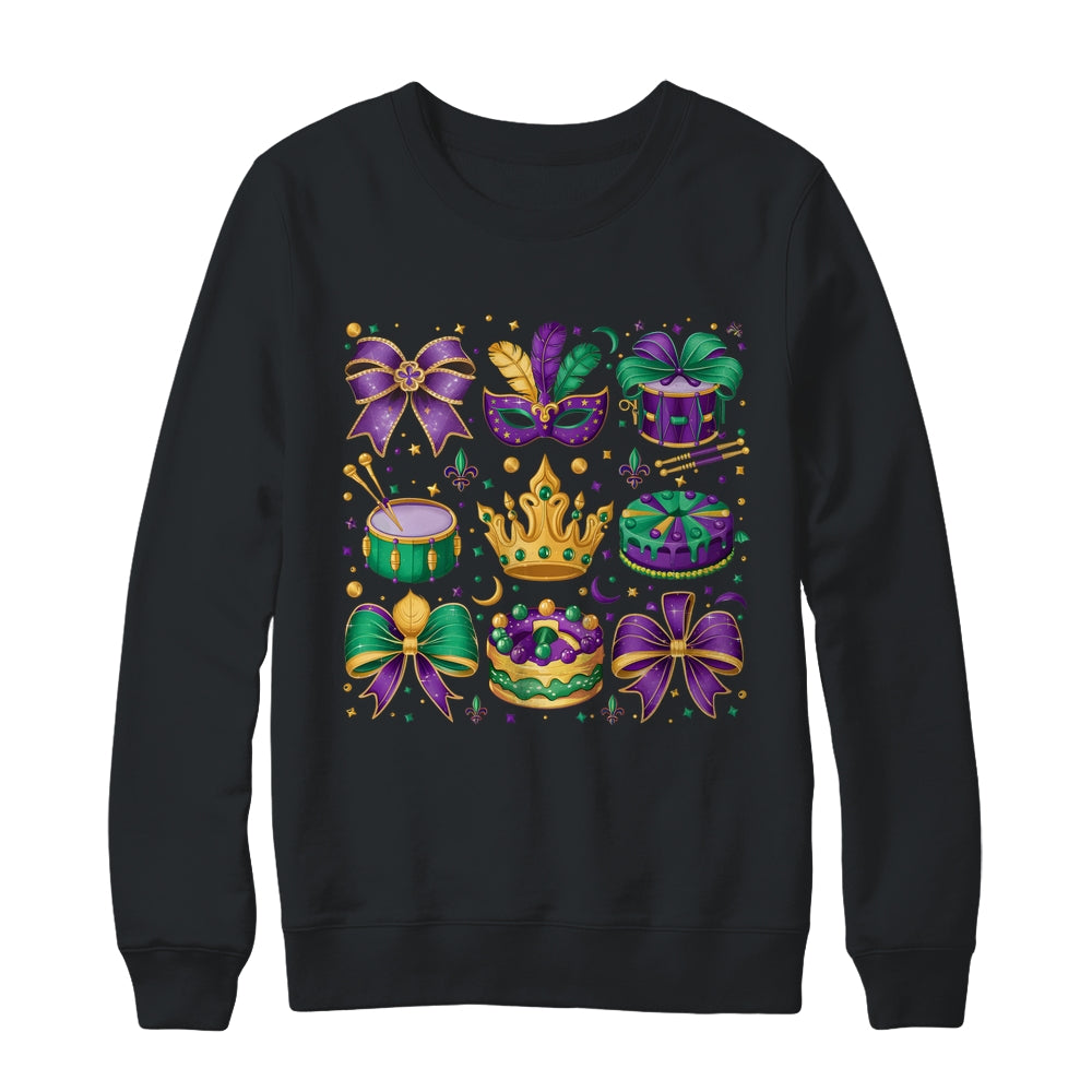 Mardi Gras Coquette Mardi Beads Louisiana Festival Design Shirt & Sweatshirt | siriusteestore