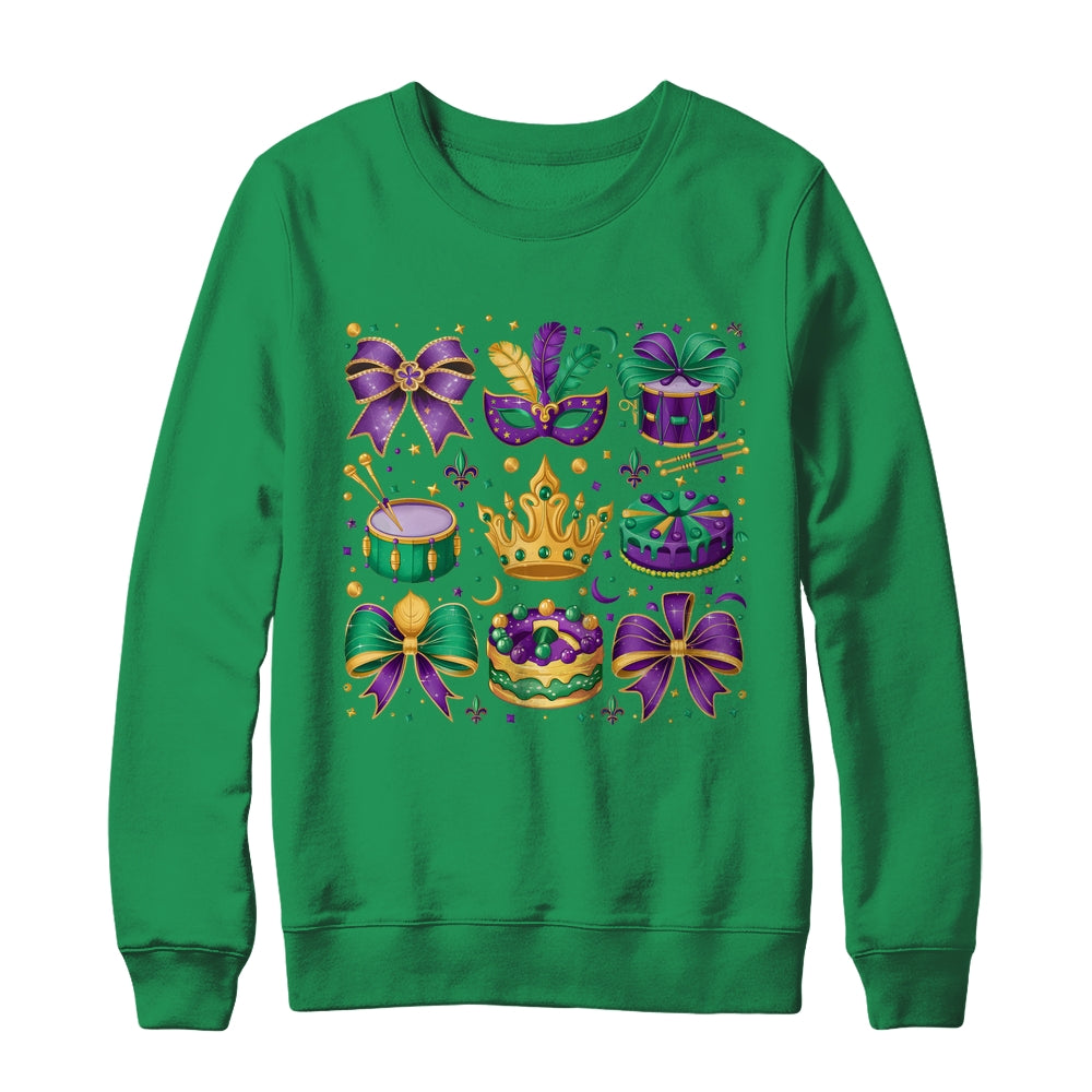 Mardi Gras Coquette Mardi Beads Louisiana Festival Design Shirt & Sweatshirt | siriusteestore