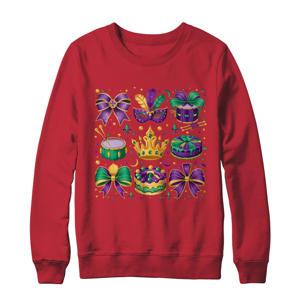 Mardi Gras Coquette Mardi Beads Louisiana Festival Design Shirt & Sweatshirt | siriusteestore