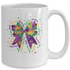 Mardi Gras Coquette Women Girls Louisiana Mardi Gras Vibes Mug | siriusteestore