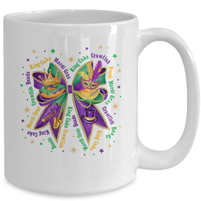 Mardi Gras Coquette Women Girls Louisiana Mardi Gras Vibes Mug | siriusteestore