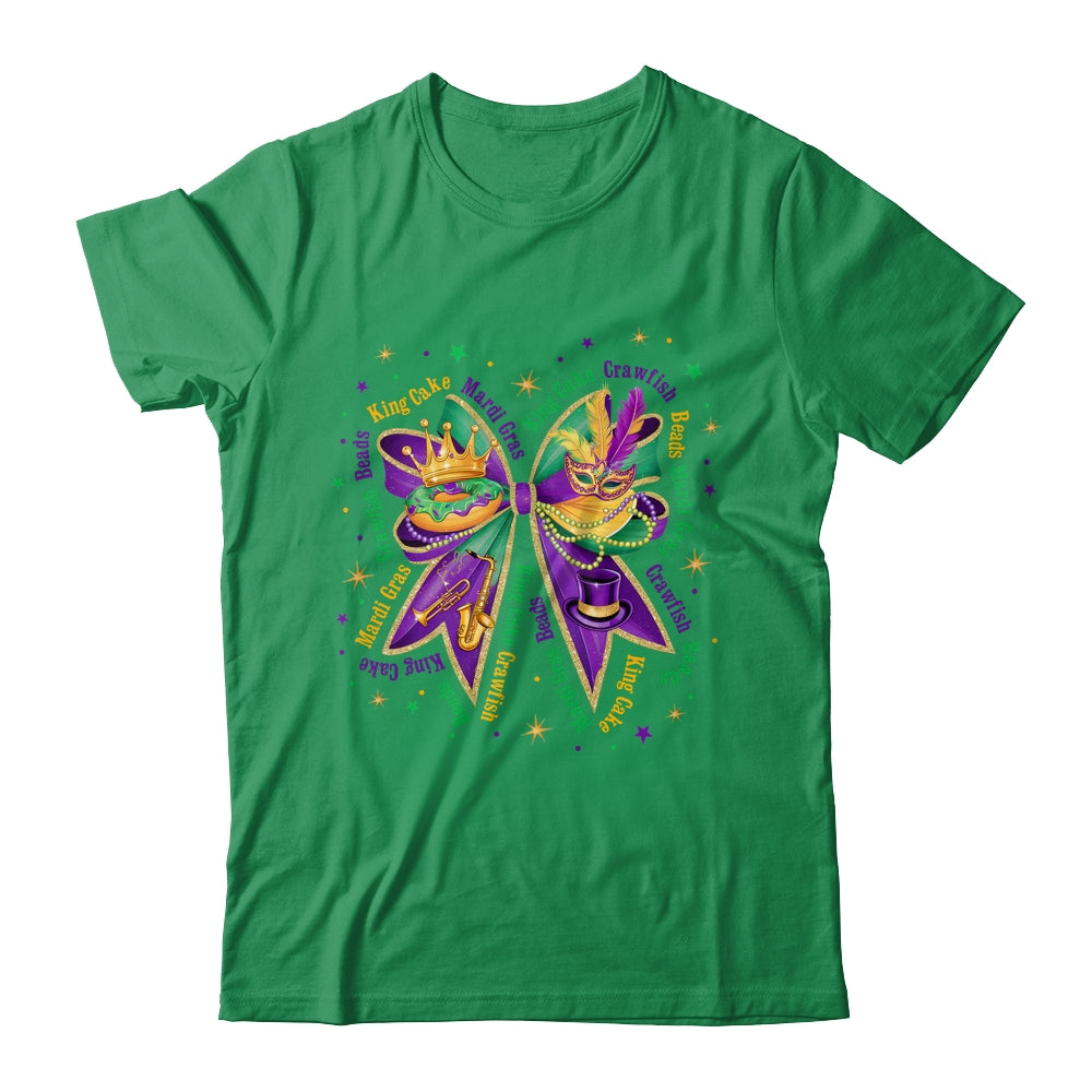 Mardi Gras Coquette Women Girls Louisiana Mardi Gras Vibes Shirt & Sweatshirt | siriusteestore