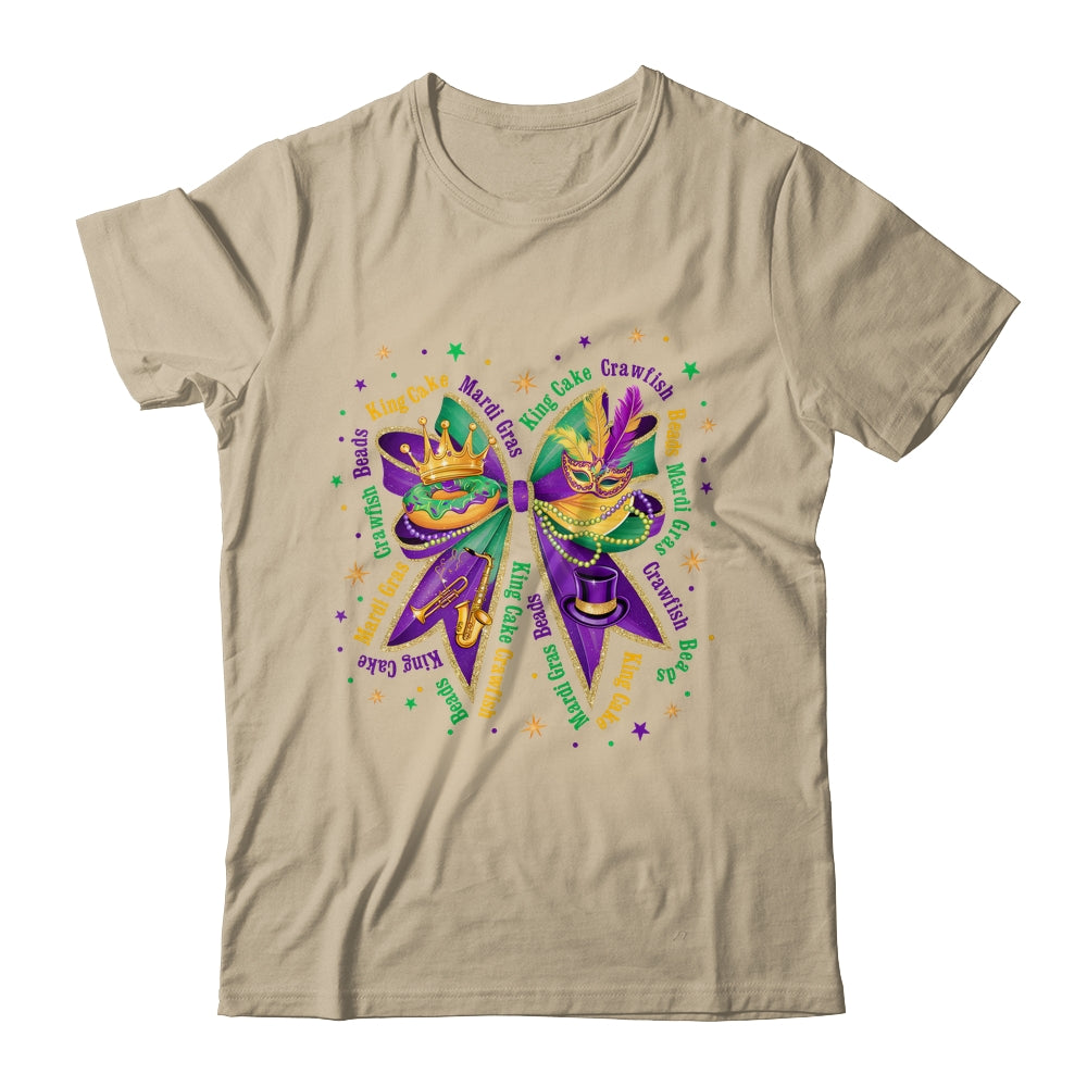 Mardi Gras Coquette Women Girls Louisiana Mardi Gras Vibes Shirt & Sweatshirt | siriusteestore