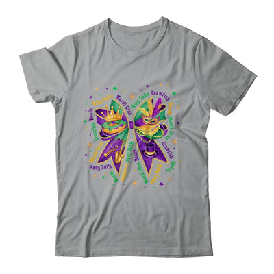 Mardi Gras Coquette Women Girls Louisiana Mardi Gras Vibes Shirt & Sweatshirt | siriusteestore