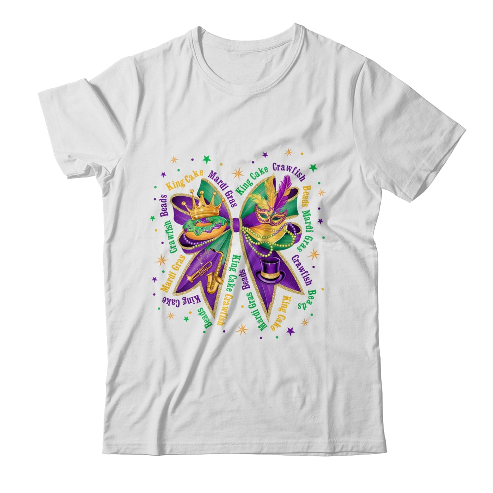 Mardi Gras Coquette Women Girls Louisiana Mardi Gras Vibes Shirt & Sweatshirt | siriusteestore