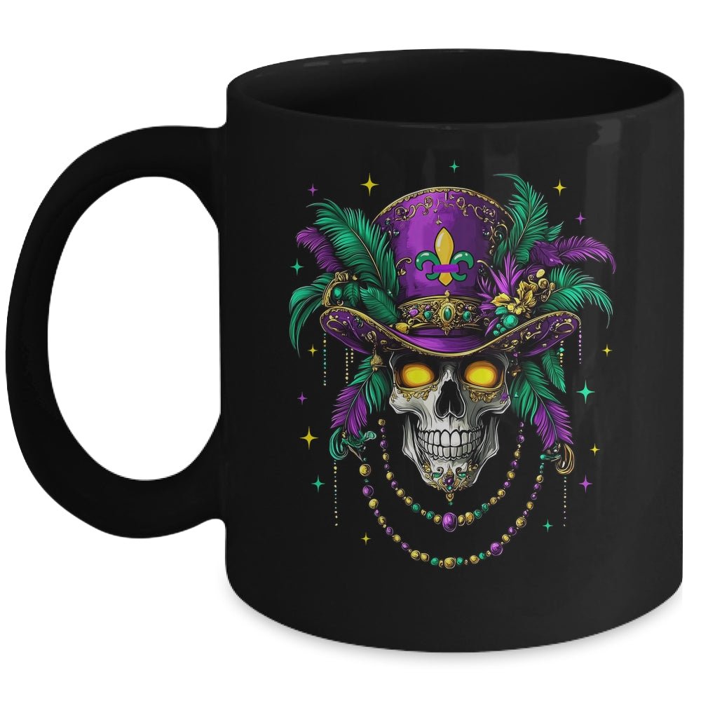 Mardi Gras Costume Sugar Skull Carnival New Orleans Trip Mug | siriusteestore