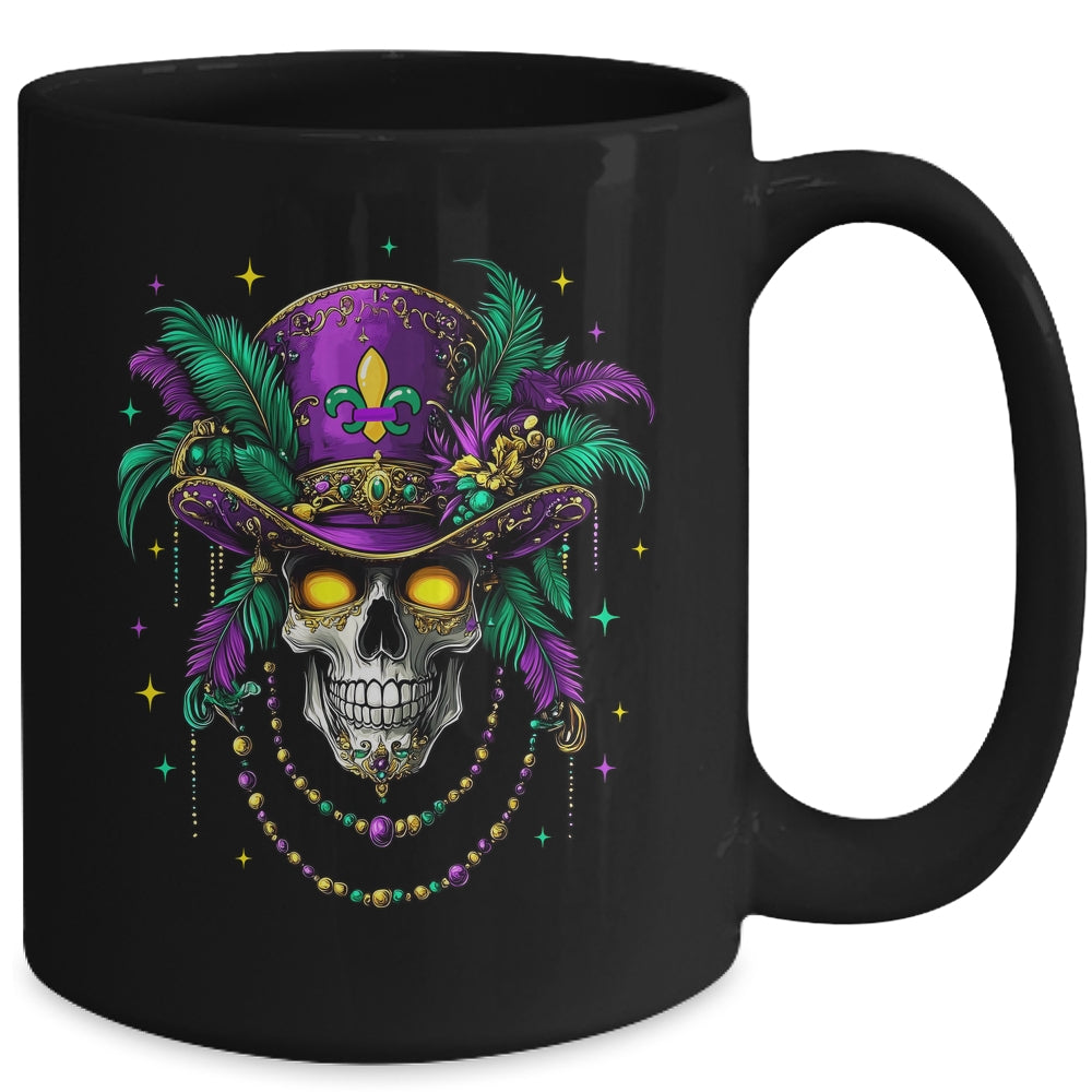 Mardi Gras Costume Sugar Skull Carnival New Orleans Trip Mug | siriusteestore