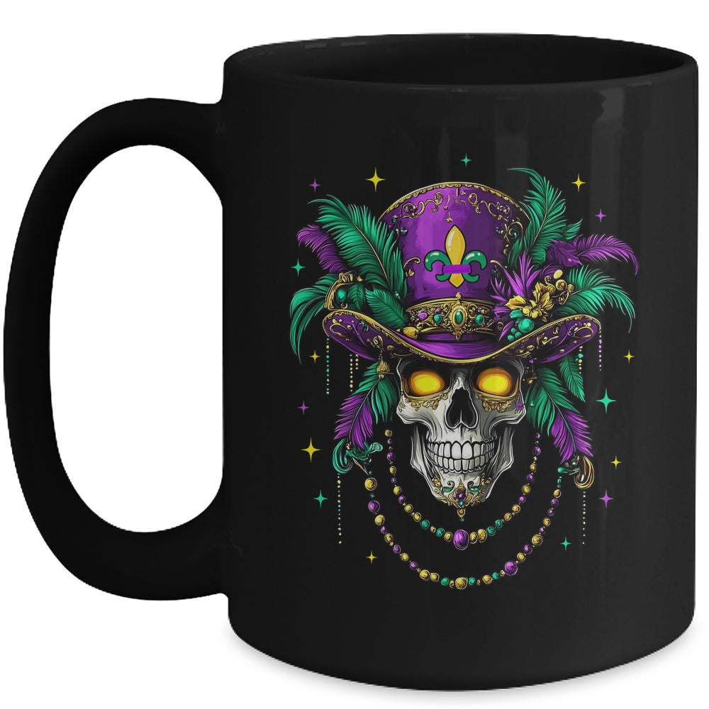 Mardi Gras Costume Sugar Skull Carnival New Orleans Trip Mug | siriusteestore
