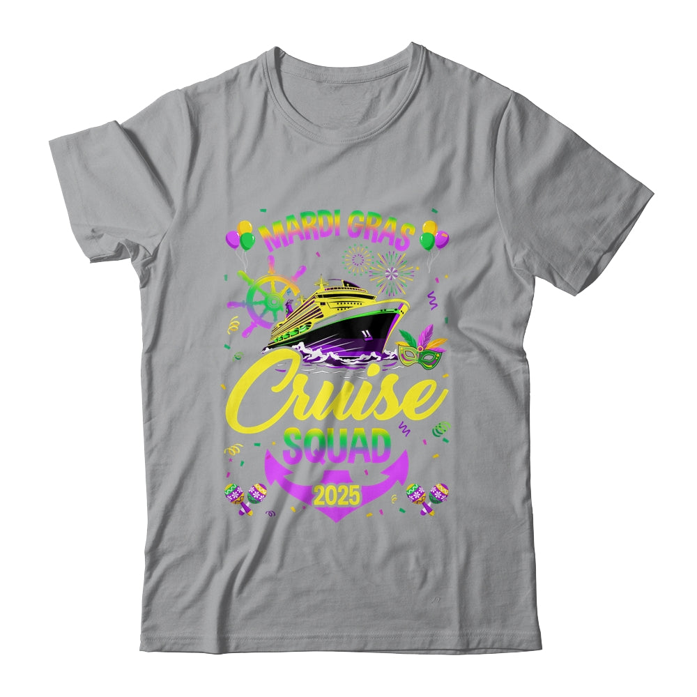 Mardi Gras Cruise Squad 2025 Family Matching Group Vacation Shirt & Tank Top | siriusteestore