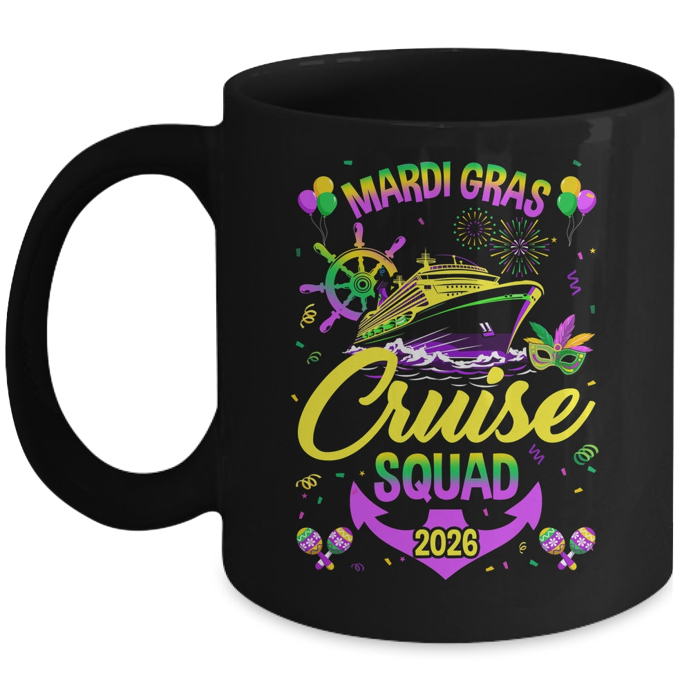 Mardi Gras Cruise Squad 2026 Family Matching Group Vacation Mug | siriusteestore