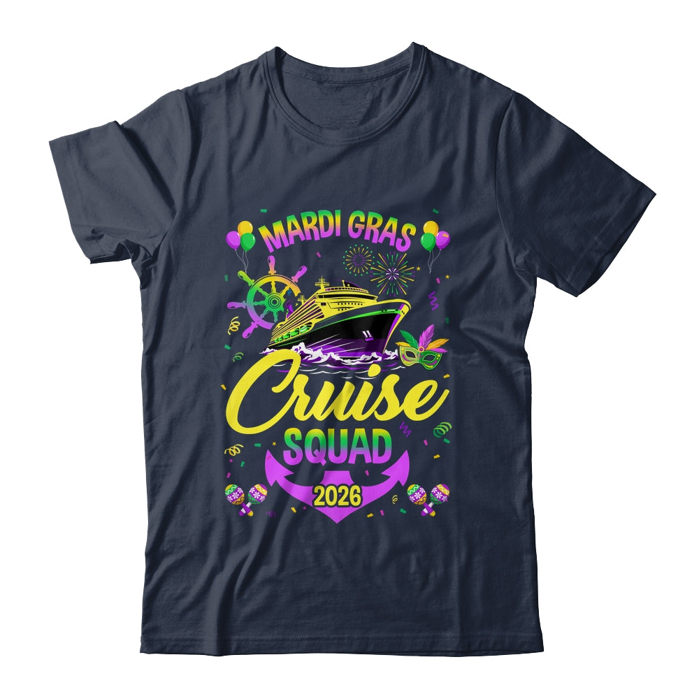 Mardi Gras Cruise Squad 2026 Family Matching Group Vacation Shirt & Tank Top | siriusteestore