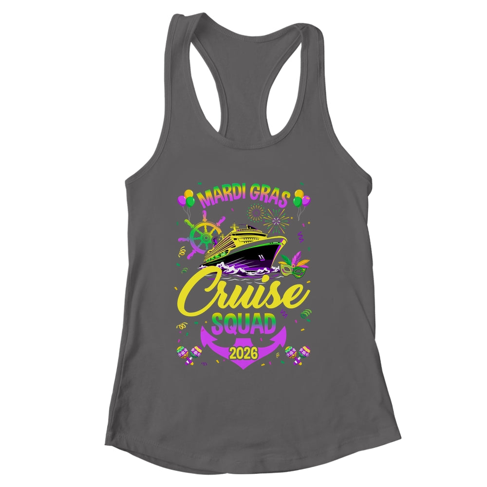 Mardi Gras Cruise Squad 2026 Family Matching Group Vacation Shirt & Tank Top | siriusteestore