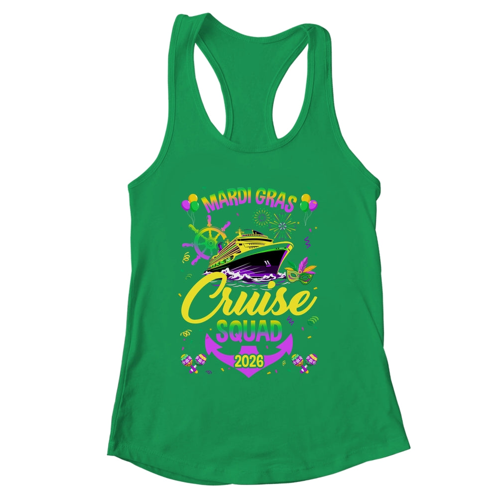 Mardi Gras Cruise Squad 2026 Family Matching Group Vacation Shirt & Tank Top | siriusteestore