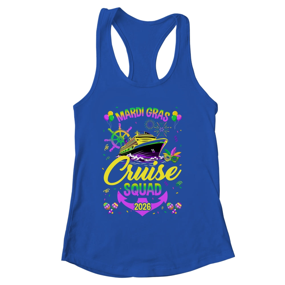 Mardi Gras Cruise Squad 2026 Family Matching Group Vacation Shirt & Tank Top | siriusteestore