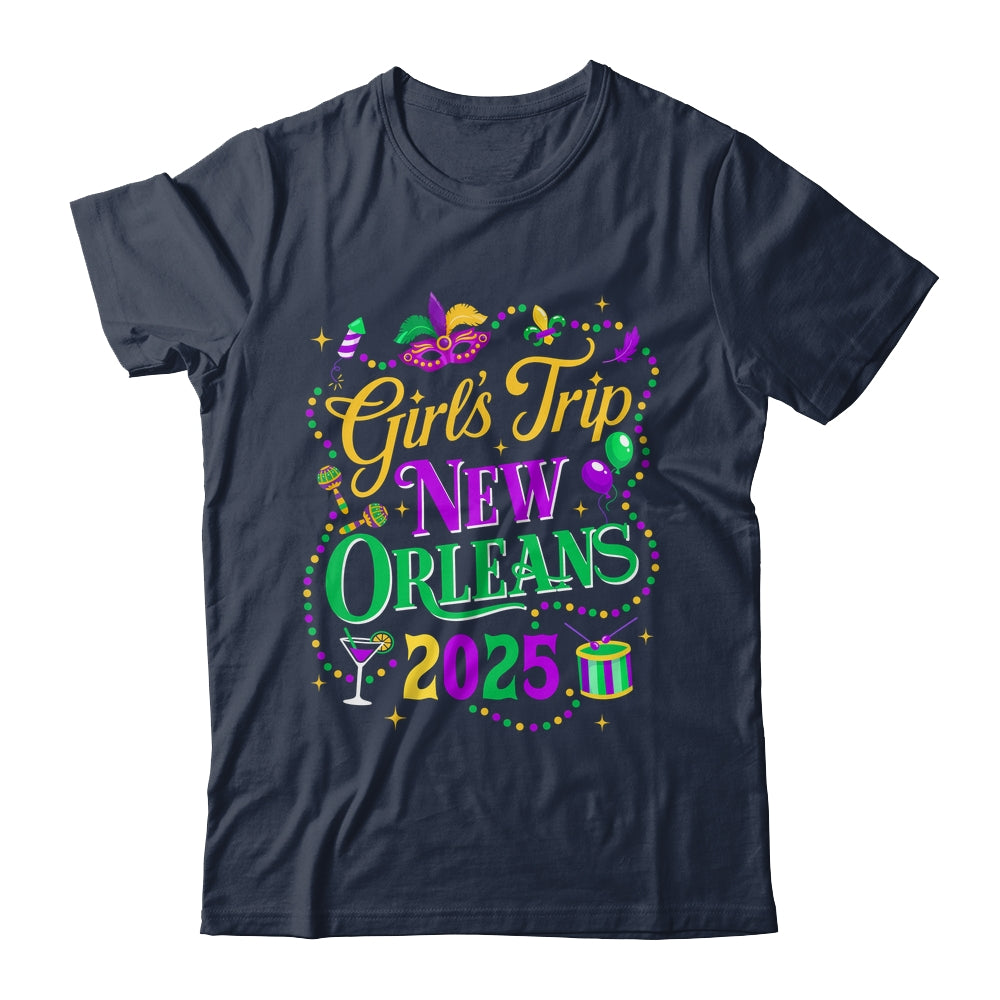 Mardi Gras Girls Trip 2025 Design New Orleans Matching Group Shirt & Tank Top | siriusteestore