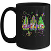 Mardi Gras Gnomes Funny Outfit Gnomies Squad Women Drinking Mug | siriusteestore