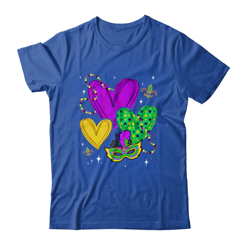 Mardi Gras Hearts Cute Outfit Party Carnival For Women Girls Shirt & Tank Top | siriusteestore