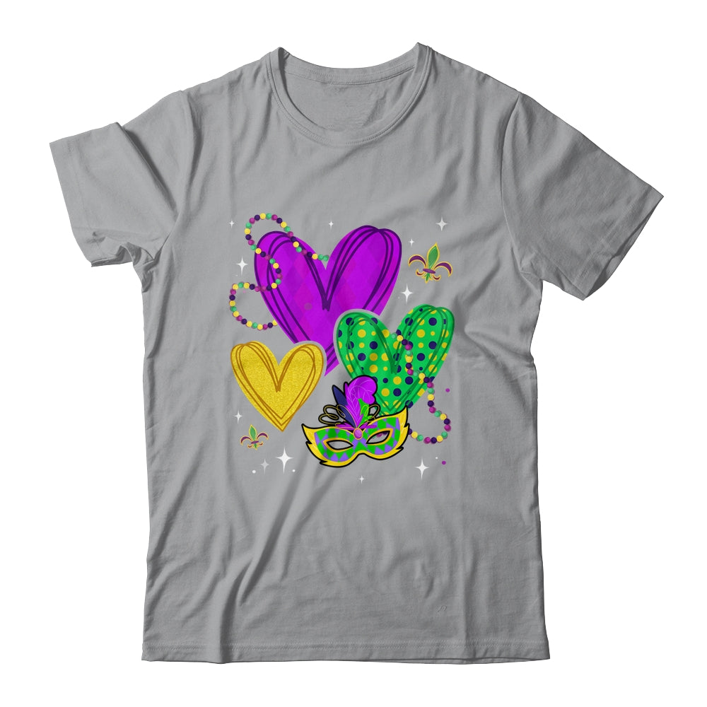 Mardi Gras Hearts Cute Outfit Party Carnival For Women Girls Shirt & Tank Top | siriusteestore