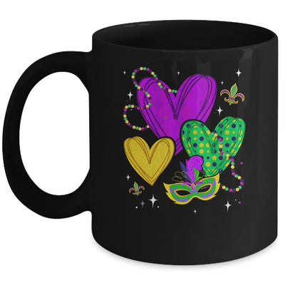 Mardi Gras Hearts Cute Outfit Party Carnival For Women Girls Mug | siriusteestore