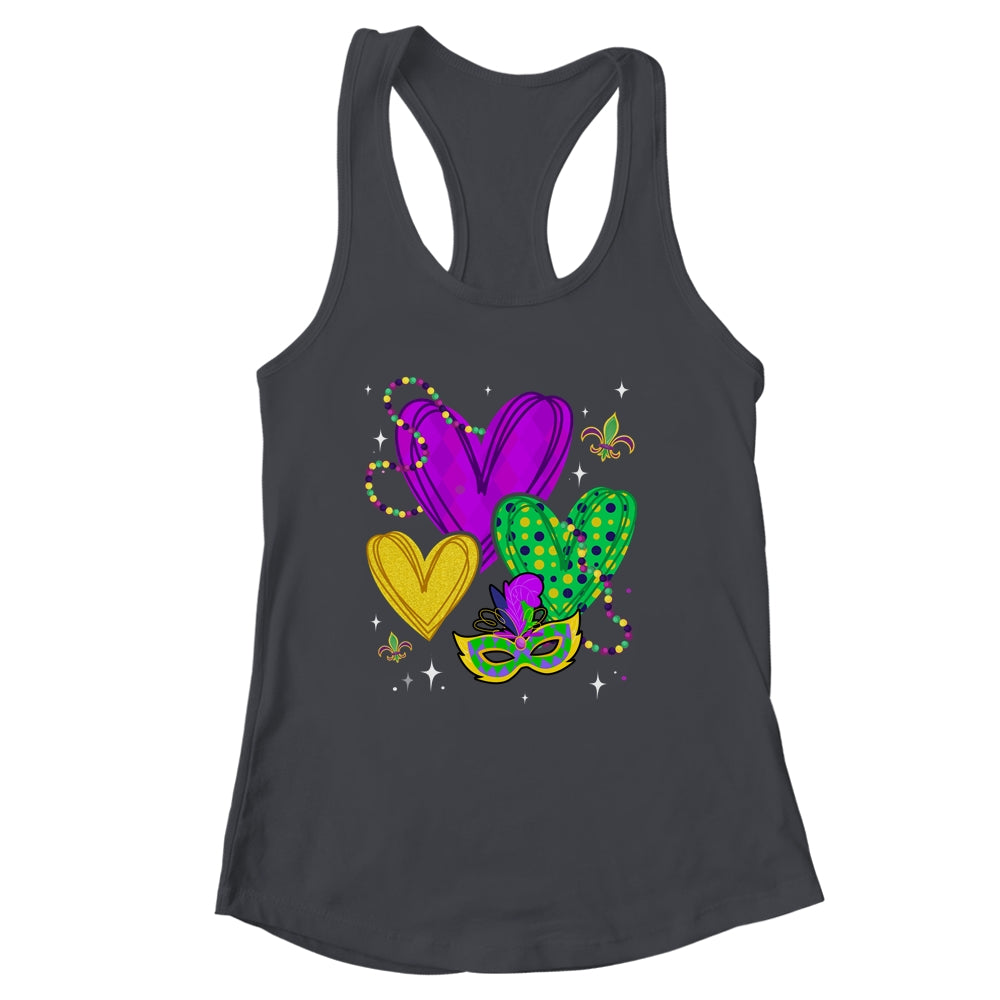 Mardi Gras Hearts Cute Outfit Party Carnival For Women Girls Shirt & Tank Top | siriusteestore
