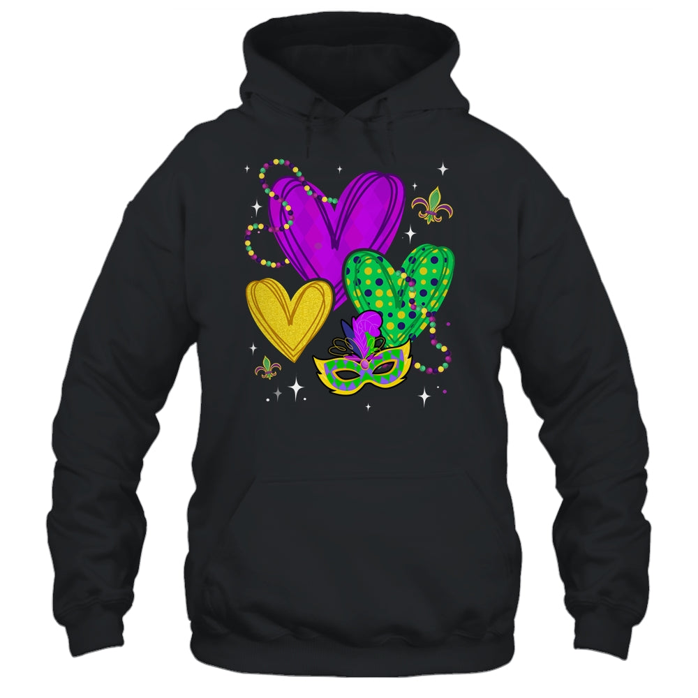 Mardi Gras Hearts Cute Outfit Party Carnival For Women Girls Shirt & Tank Top | siriusteestore