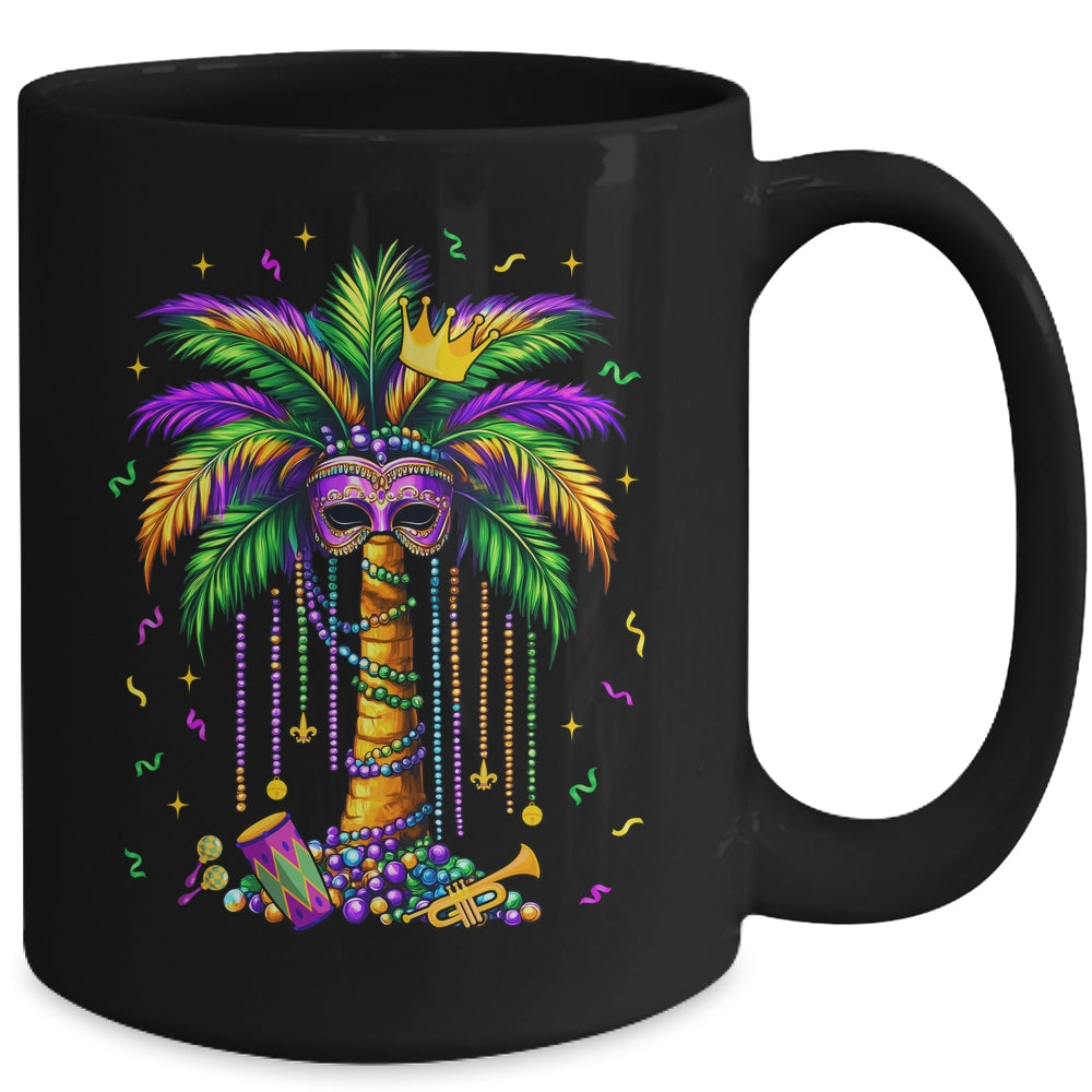 Mardi Gras Palm Tree Hawaiian Tropical Party Men Women Mug | siriusteestore