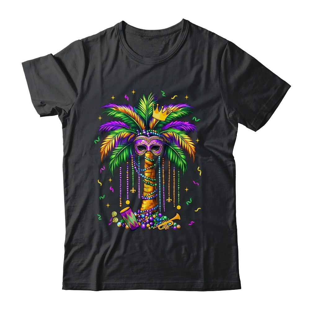 Mardi Gras Palm Tree Hawaiian Tropical Party Men Women Shirt & Tank Top | siriusteestore