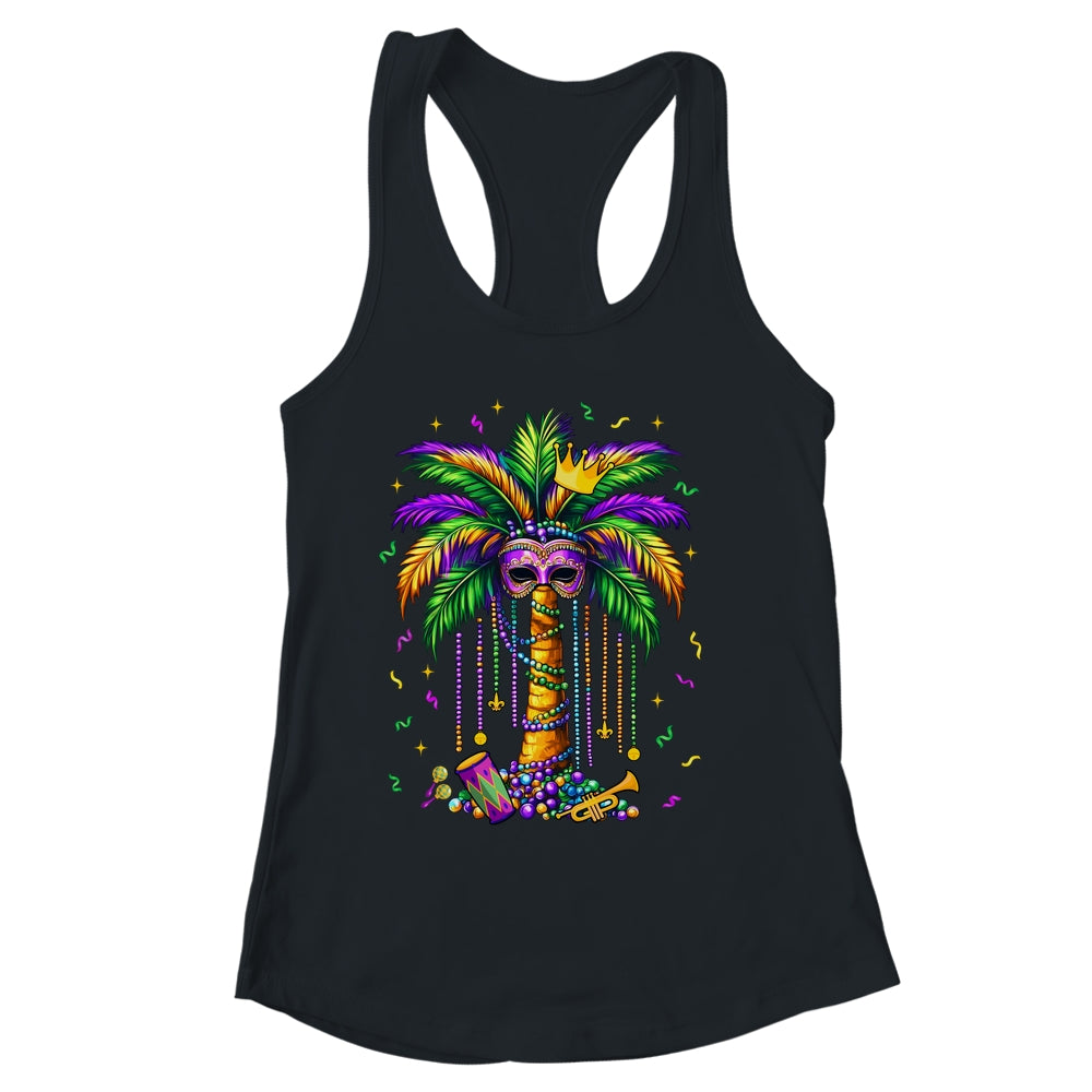 Mardi Gras Palm Tree Hawaiian Tropical Party Men Women Shirt & Tank Top | siriusteestore