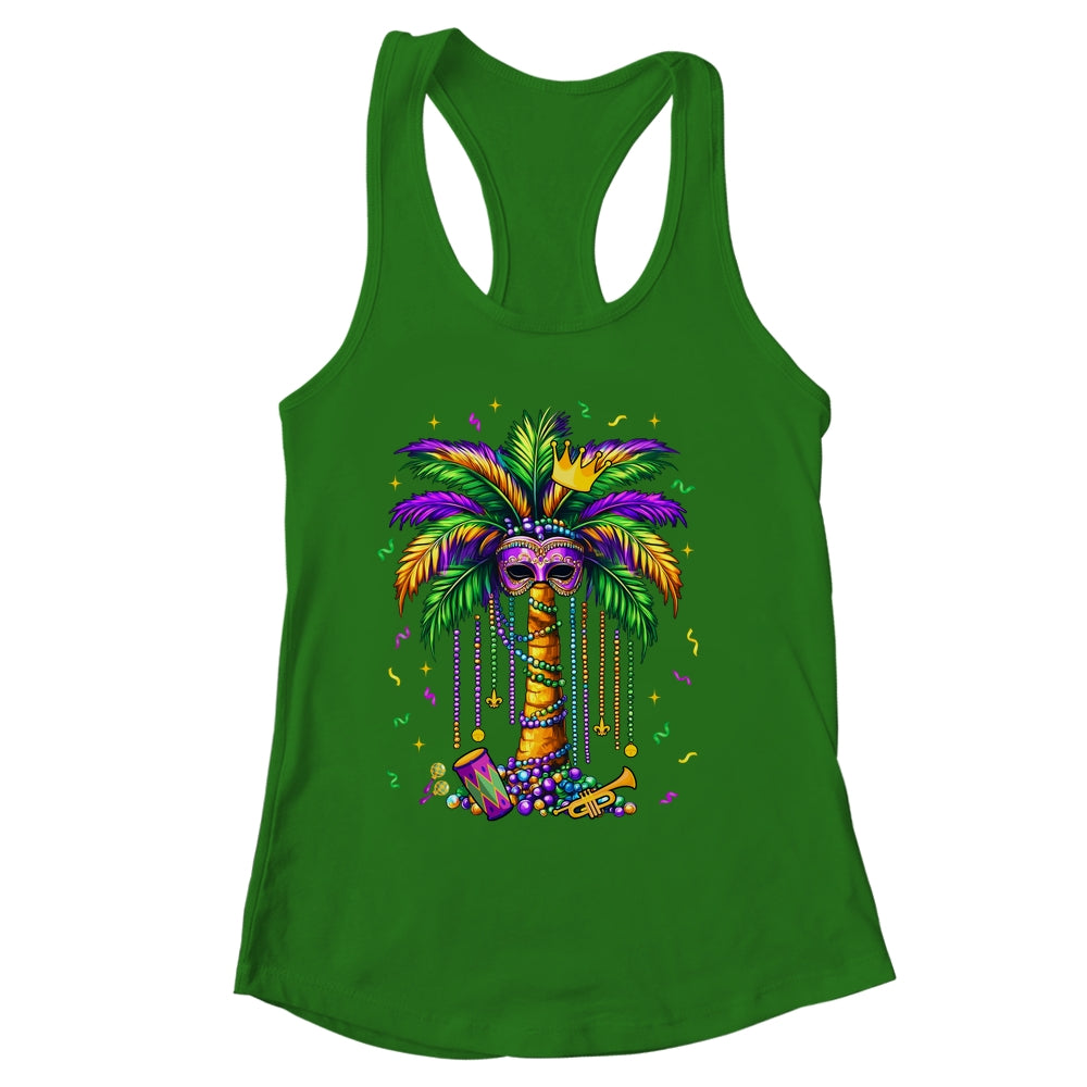 Mardi Gras Palm Tree Hawaiian Tropical Party Men Women Shirt & Tank Top | siriusteestore
