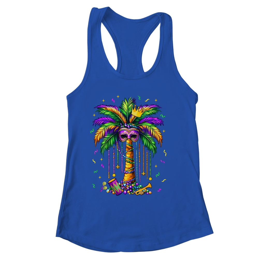 Mardi Gras Palm Tree Hawaiian Tropical Party Men Women Shirt & Tank Top | siriusteestore