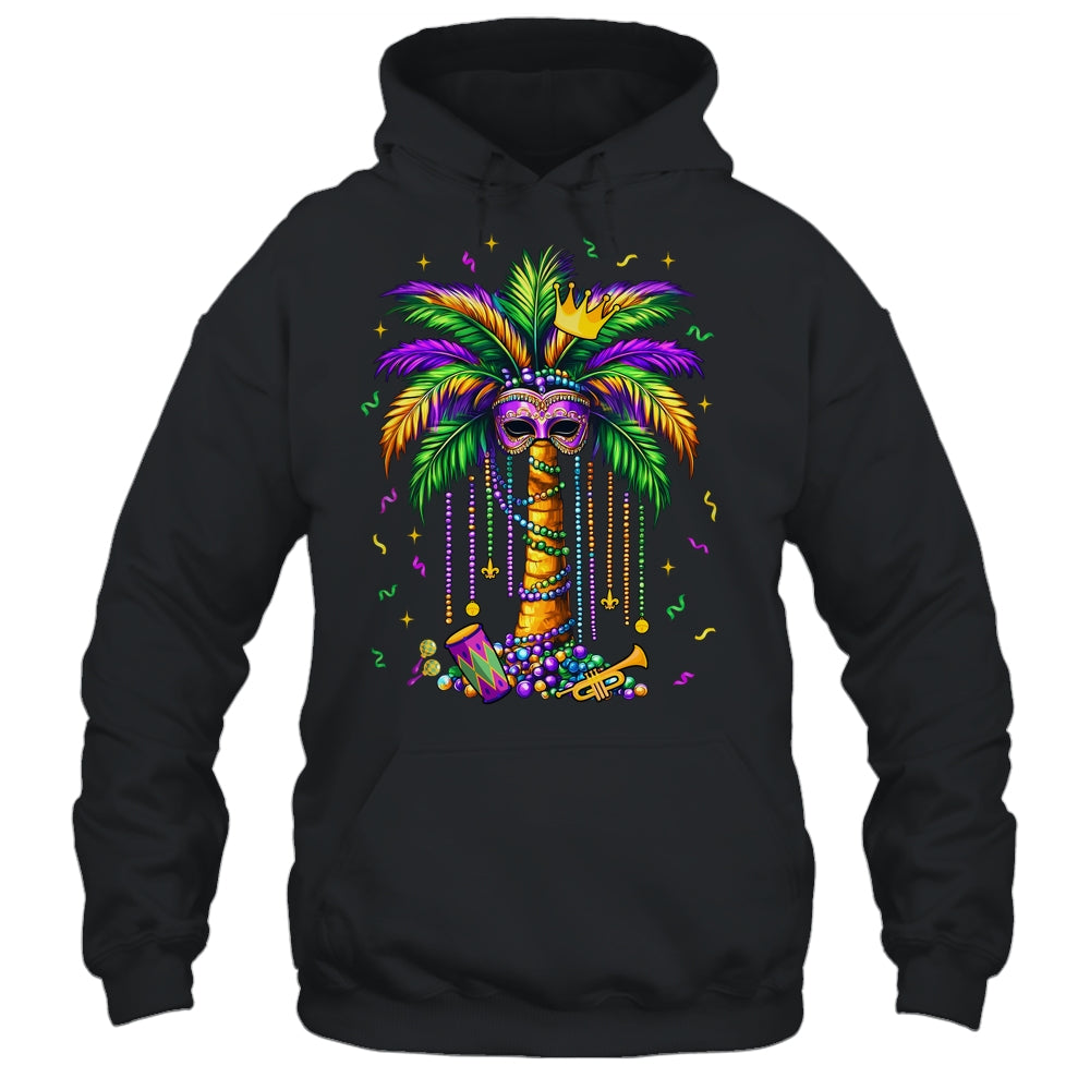 Mardi Gras Palm Tree Hawaiian Tropical Party Men Women Shirt & Tank Top | siriusteestore