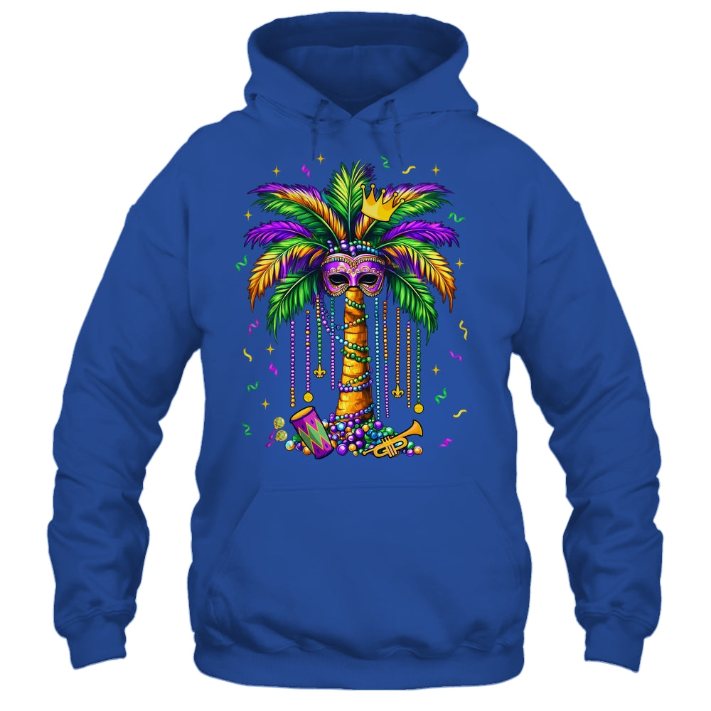 Mardi Gras Palm Tree Hawaiian Tropical Party Men Women Shirt & Tank Top | siriusteestore