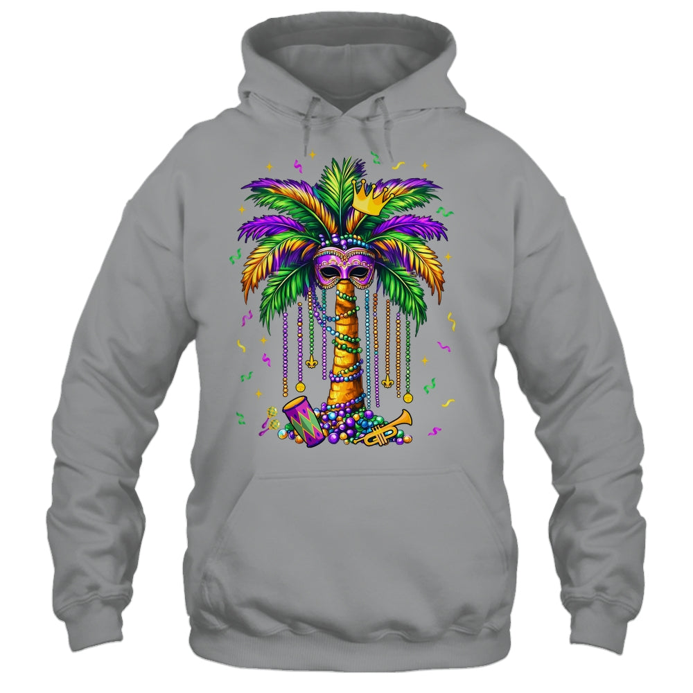 Mardi Gras Palm Tree Hawaiian Tropical Party Men Women Shirt & Tank Top | siriusteestore