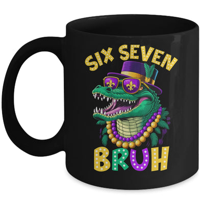 Mardi Gras Six Seven Bruh Mardigator Alligator 6 7 Meme Boy Mug | siriusteestore